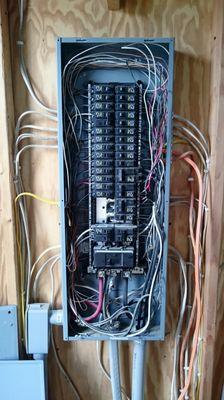 Electrical wiring and panel installation