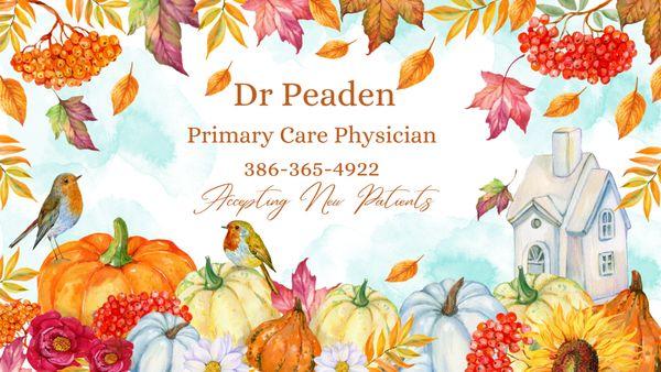 Primary Care Physician
 Now Accepting New Patients!
 Lake City, Fl
 DrPeaden.com 
 https://healow.com/.../taylen-c-peaden-do-pllc-26444...