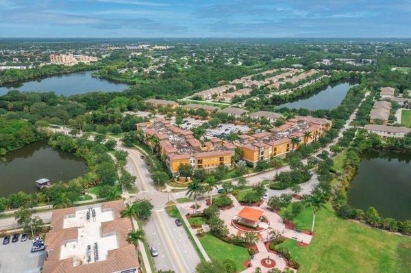 Ariel view of the property.