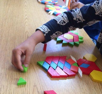 Pattern blocks.