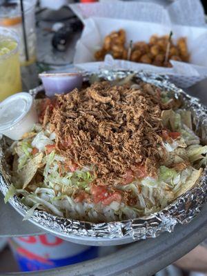 Nachos with chicken