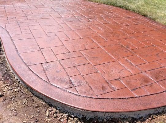 Stamped & Colored Concrete Patio - Mequon WI