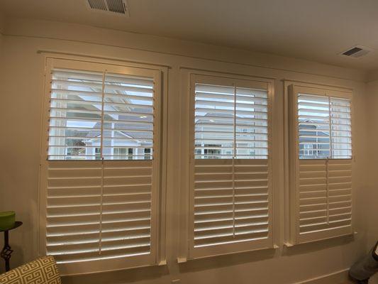 Bedroom window shutters