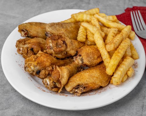 Wings and fries