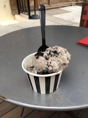 Vegan cookie ice cream!