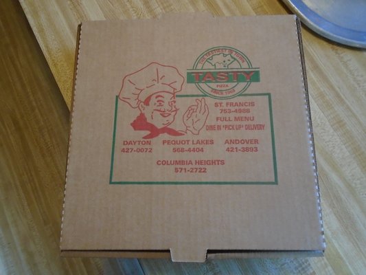 Extra pizza to take home.