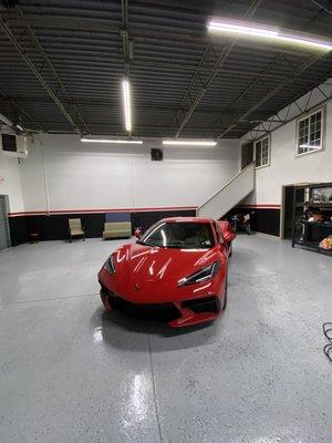 Corvette c8 in for ceramic coating