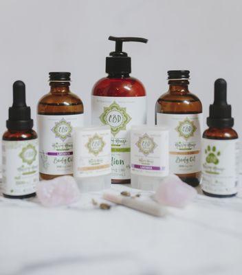 Full Line of Happy Hemp Farmacy Products