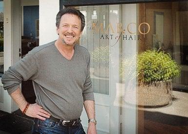 Marco outside of Marco Art of Hair Salon in Sausalito. Photo by Privette