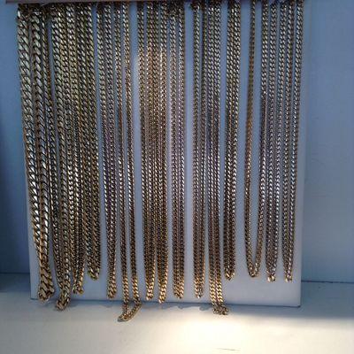 Variety of Cuban link chains and bracelets in all sizes