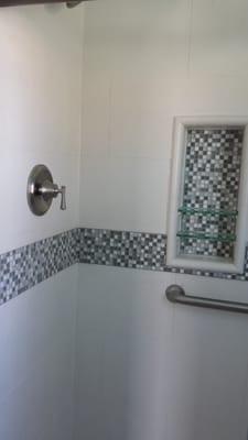 Love my new shower. It looks so beautiful. I would recommend this to everyone that is remodeling their bathroom. - Judy