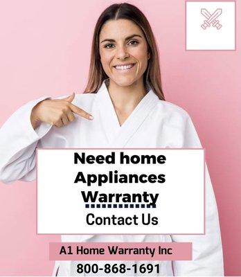 We offer home appliances warranty