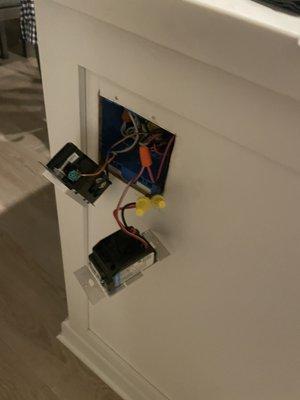 Dimmer switch in the kitchen