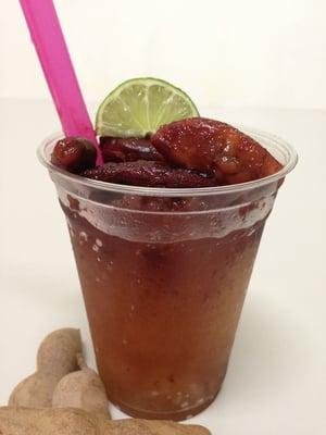 Dablito - an exciting snow cone made with fresh, natural flavors and spiced up with chile powder and lime.