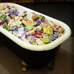 We stock over 100 different soaps from around the world.