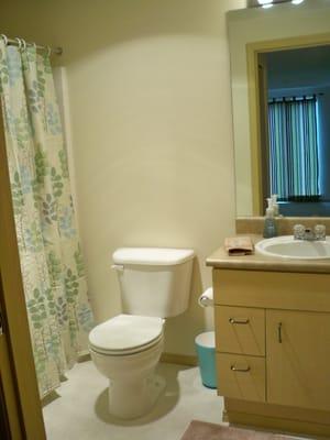 Bathroom with full size tub