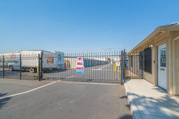 Gated Entry at Stuff N Storage in Manteca, CA