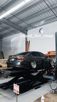 Alignment at best tire shop