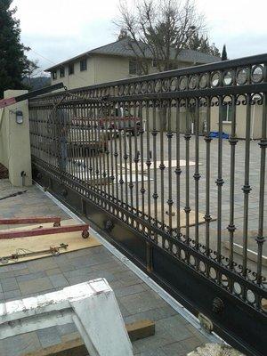 This is a 26 foot slide gate for a client in Alamo California