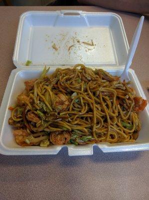 Shrimp lo mein large $9.12