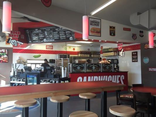 Fresh and new Jimmy John's at 2023 Sam Houston Avenue, across from Bearkat Junction Fuel Station and Fatty's Smoke Shop!