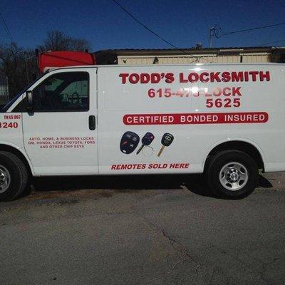 My well marked van, so you know I am licensed and insured complying with the State of TN laws.