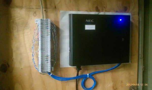 A NEC Telephone system professionally installed by MTS