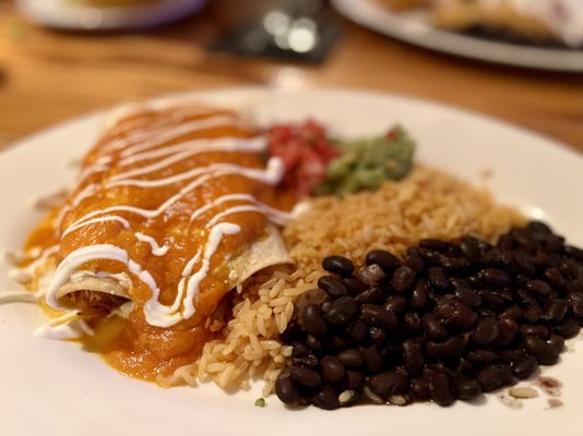 Enchiladas with chicken