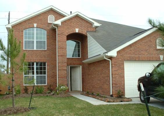 Brick veneer house - Katy, TX