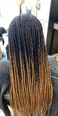 Ombre box braids