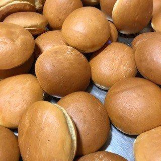 Brioche burger buns.  Made with real butter and hand-cracked eggs.