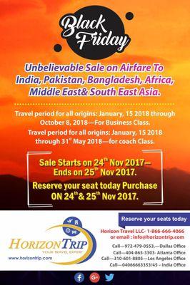 Huge sale on Business class & Coach class Airline tickets!