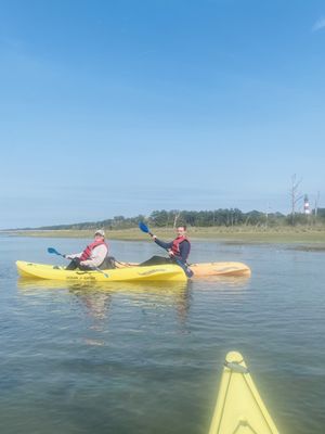 Kayak, Chicoteague, lighthouse, kayaking