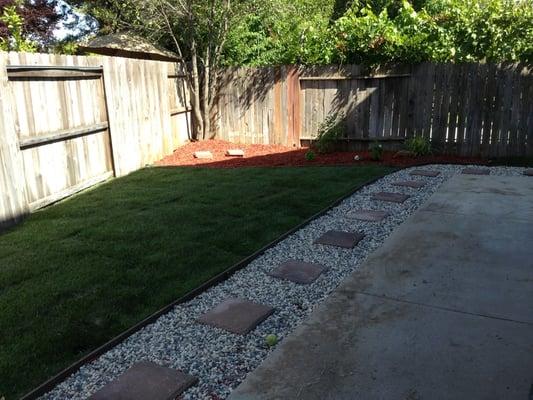 Yard and walkway!