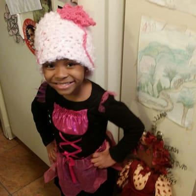 My granddaughter Raynedrops I enjoyed crocheting things for her...