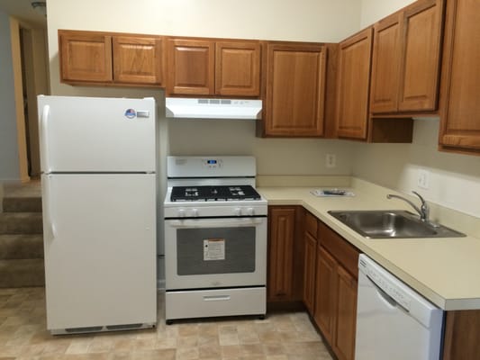 A kitchen in Normandie on the Lake II Condominium in Montgomery Village, MD