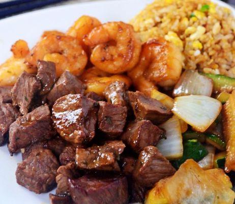 Hibachi Shrimp and Steak