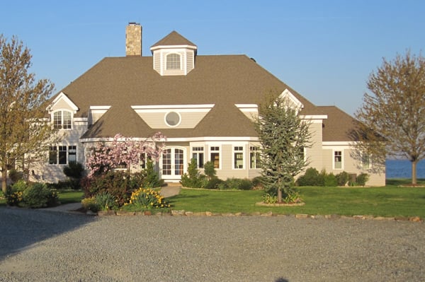 House on the water on the Eastern Shore (partial view.)