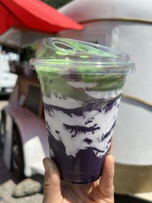 Ube Latte with Pandan Cold Foam