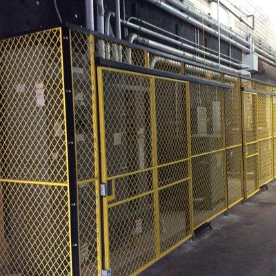 Custom Wire cages & Wire Partitions - Installation is our specialty.