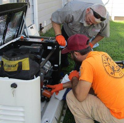 Home generator install and repair