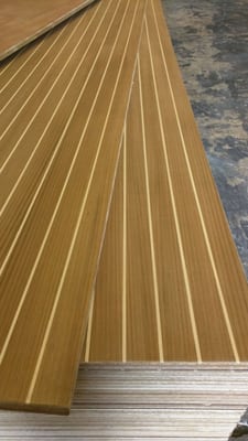 Our Cabin-sole flooring, this one is Teak-Holly Marine Plywood