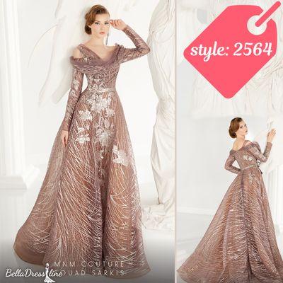 This unique evening gown is perfect for any special occasion. Buy Style: 2564 from our website https://belladressline.com/products/2564