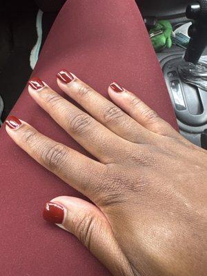 Manicure styling results