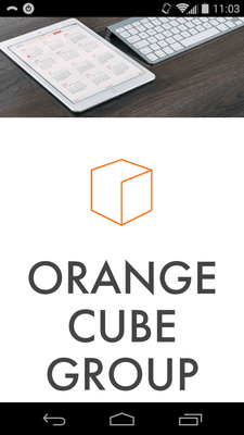 This is the mobile version of the Orange Cube Group website. Pull out your smartphone and look it up at orangecubegroup.com