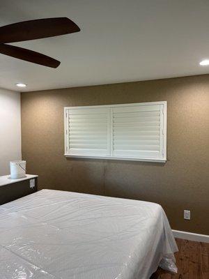 Master bedroom wall