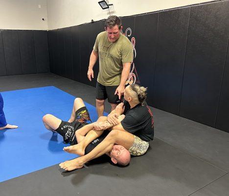 Armbar details with Craig.