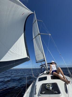 Peaceful sailing.