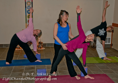 Yoga with a therapeutic approach with assists and modifications to support each individual in their practice.