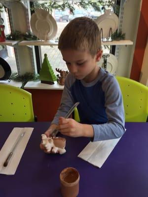 Painting Pottery is fun for all ages!